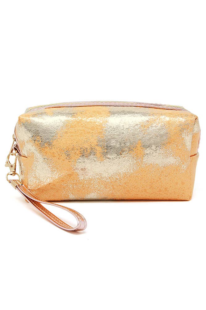 Hana - Wholesale Pouch - Women's - Lurex Ombre Gold/Silver Foiled Pouch8