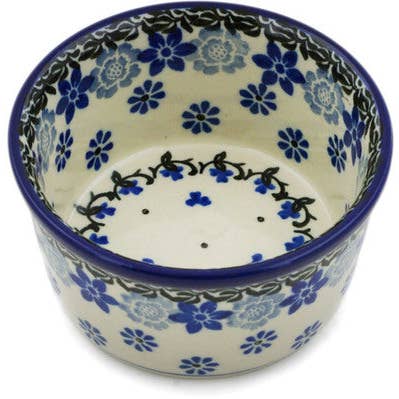 Ramekin Bowl Small Daisy Blues Theme for wholesale by Polmedia Polish Pottery