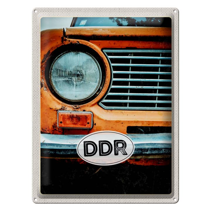 Femer - Wholesale Sign - DDR Car Nostalgia Travel Tin Sign 30x40cm