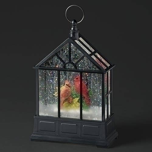 Roman - Wholesale Christmas Decoration - Lighted Swirl Gazebo with Two Cardinals0