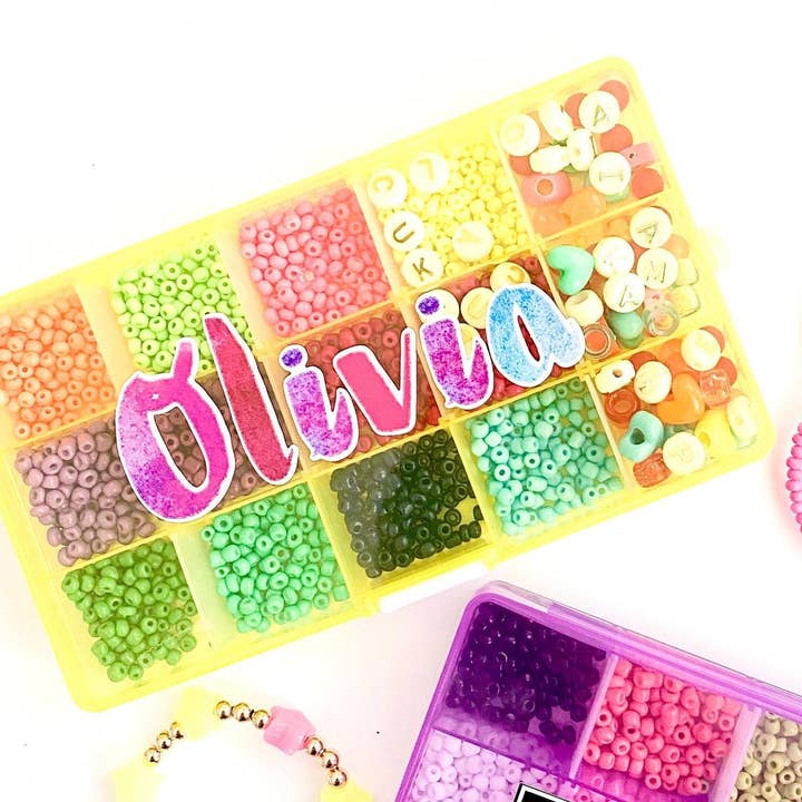 Deluxe DIY Bracelet Kit Custom Name for wholesale by TALI ESPI DESIGNS