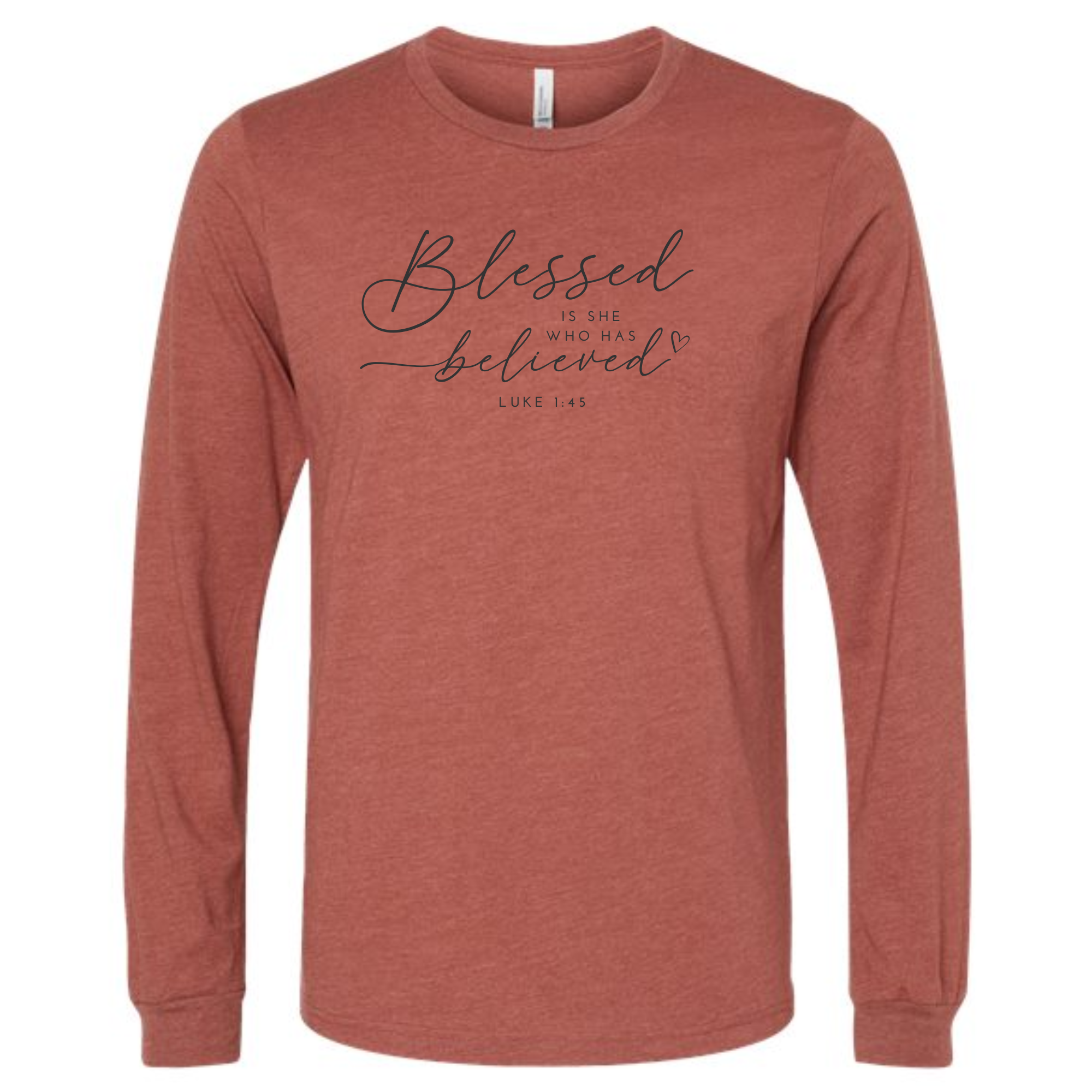 Faith & Life Christian Brands – Großhandel T-Shirt mit Siebdruck – Damen – Blessed Fall Graphic Langarmshirt mit benutzerdefiniertem Vers oder Text14