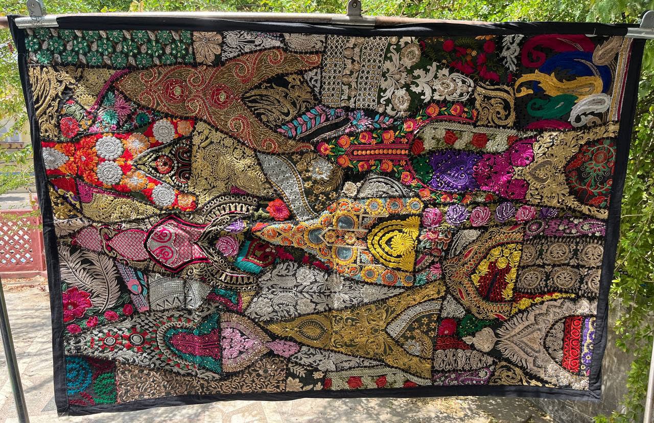 Bhawana Handicrafts - Wholesale Tapestry/Textile - Embroidered Table Runner Vintage Tapestry Boho Wall Hanging3