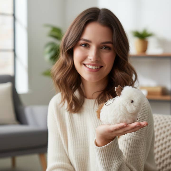 Porte-clés lapin alpaga pour la vente par Terra Natural Designs