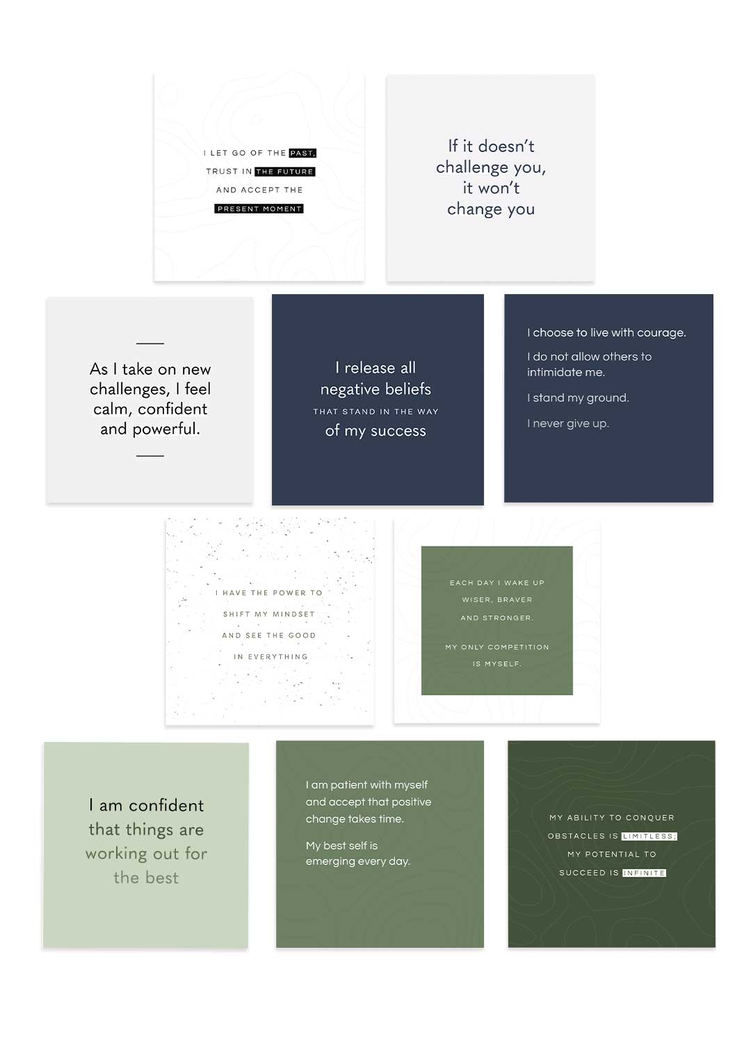 AIM Studio Co - Wholesale Stationery/Notecard Set - Positive Affirmation Card Pack for Men with Wooden Holder6