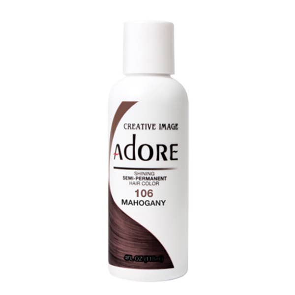 Majestic Wholesale – Tinta de cabelo por atacado – Adore #106 Mogno – Tinta Semi-Permanente para Cabelo 118 ml0