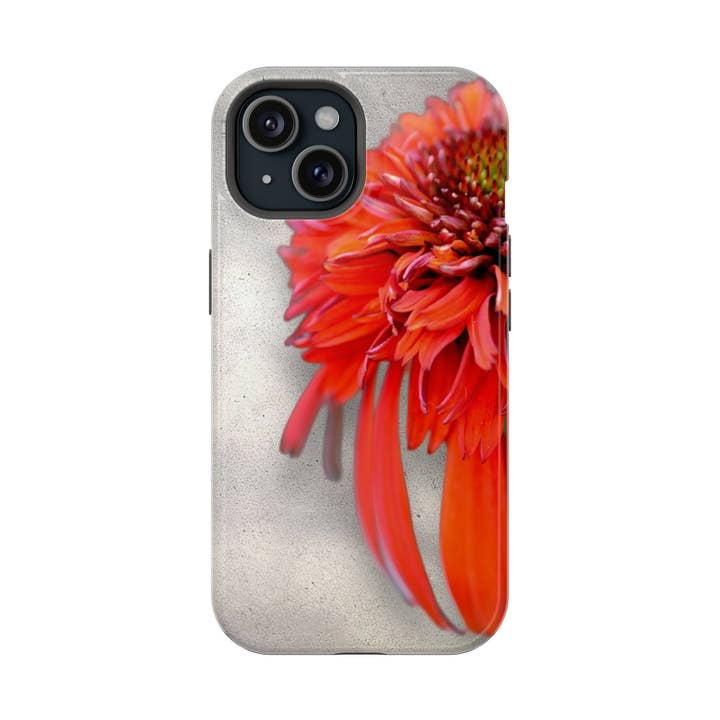 Coque de téléphone florale vibrante, coque de téléphone écologique, coque magnétique résistante, œuvre florale pour les amoureux de la nature, accessoire technologique unique. pour la vente par Rjedkin Art And Design