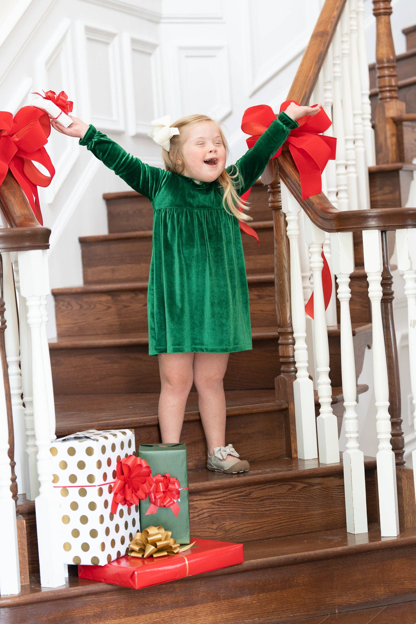 The Oaks Apparel Company - Wholesale Dress - Women's - Kaitlin Green Velvet Dress4