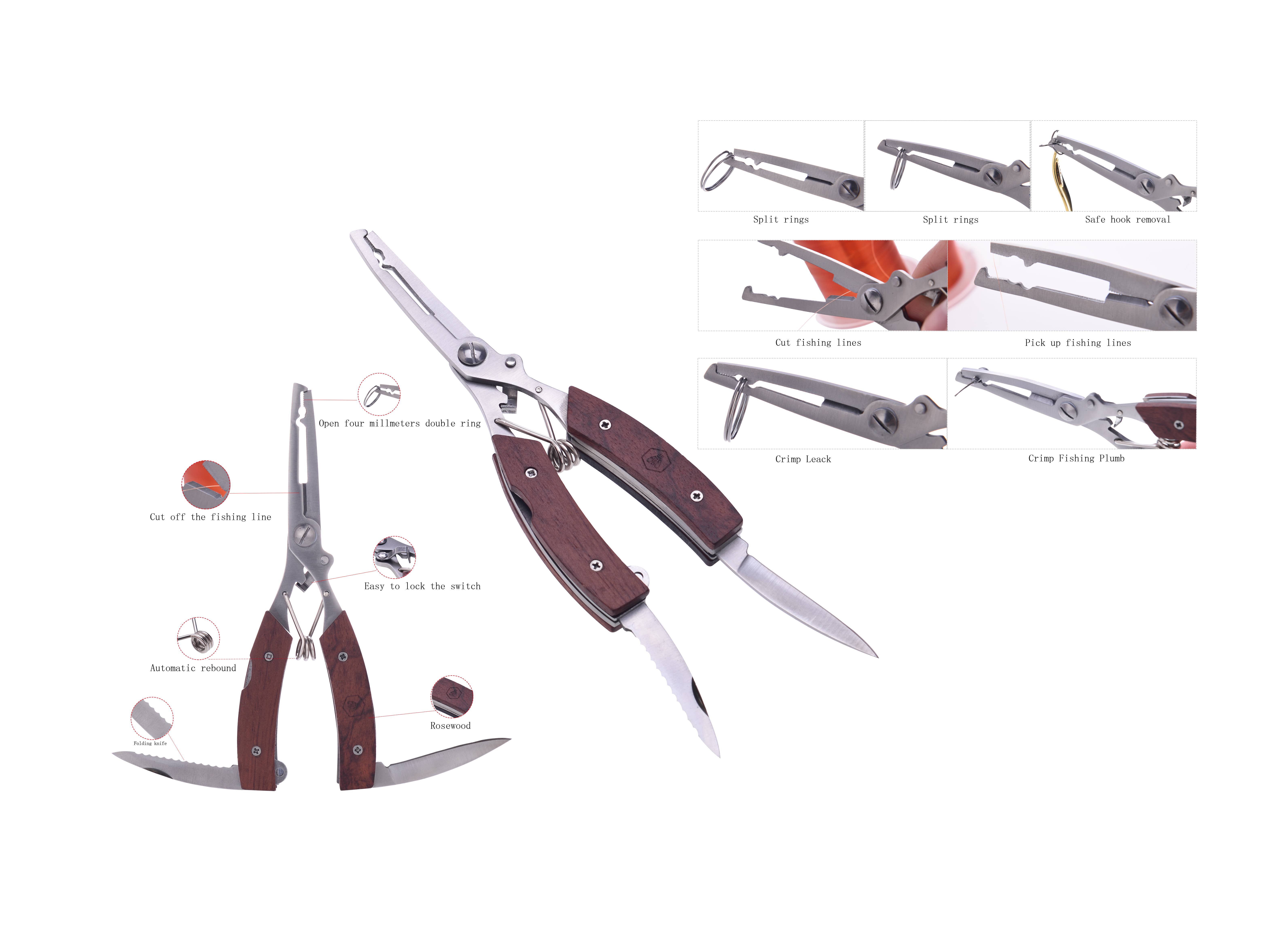 Laguiole – Engroshandel Værktøj – Laguiole fiskersæt med multifunktions-tang og krog7