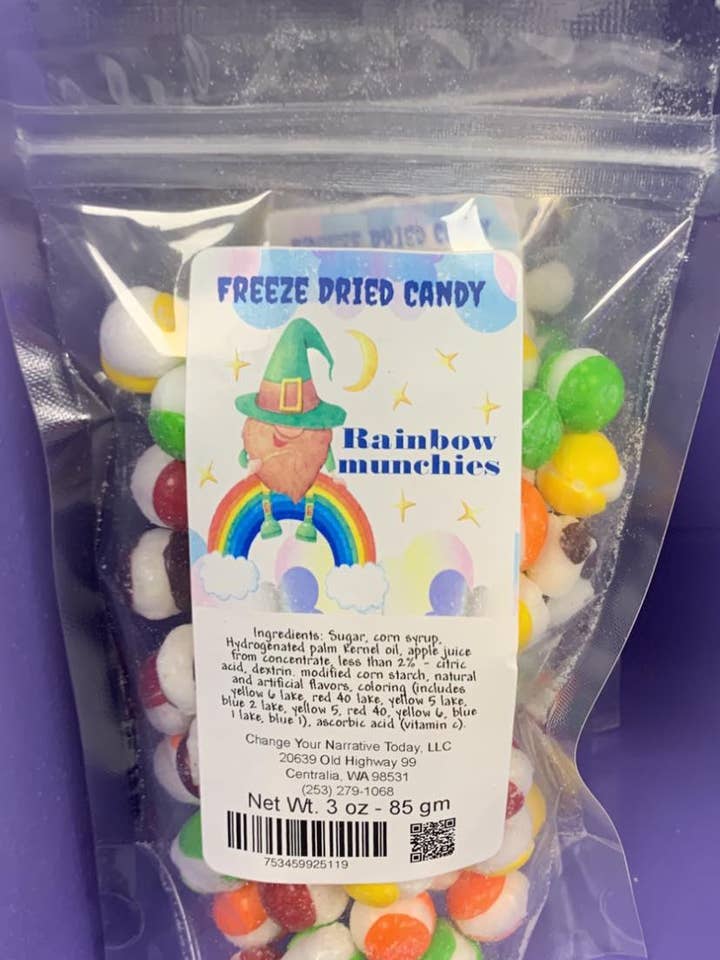 Rainbow Munchies 3 ounce for wholesale by Freeze Dried Candy Factory Outlet