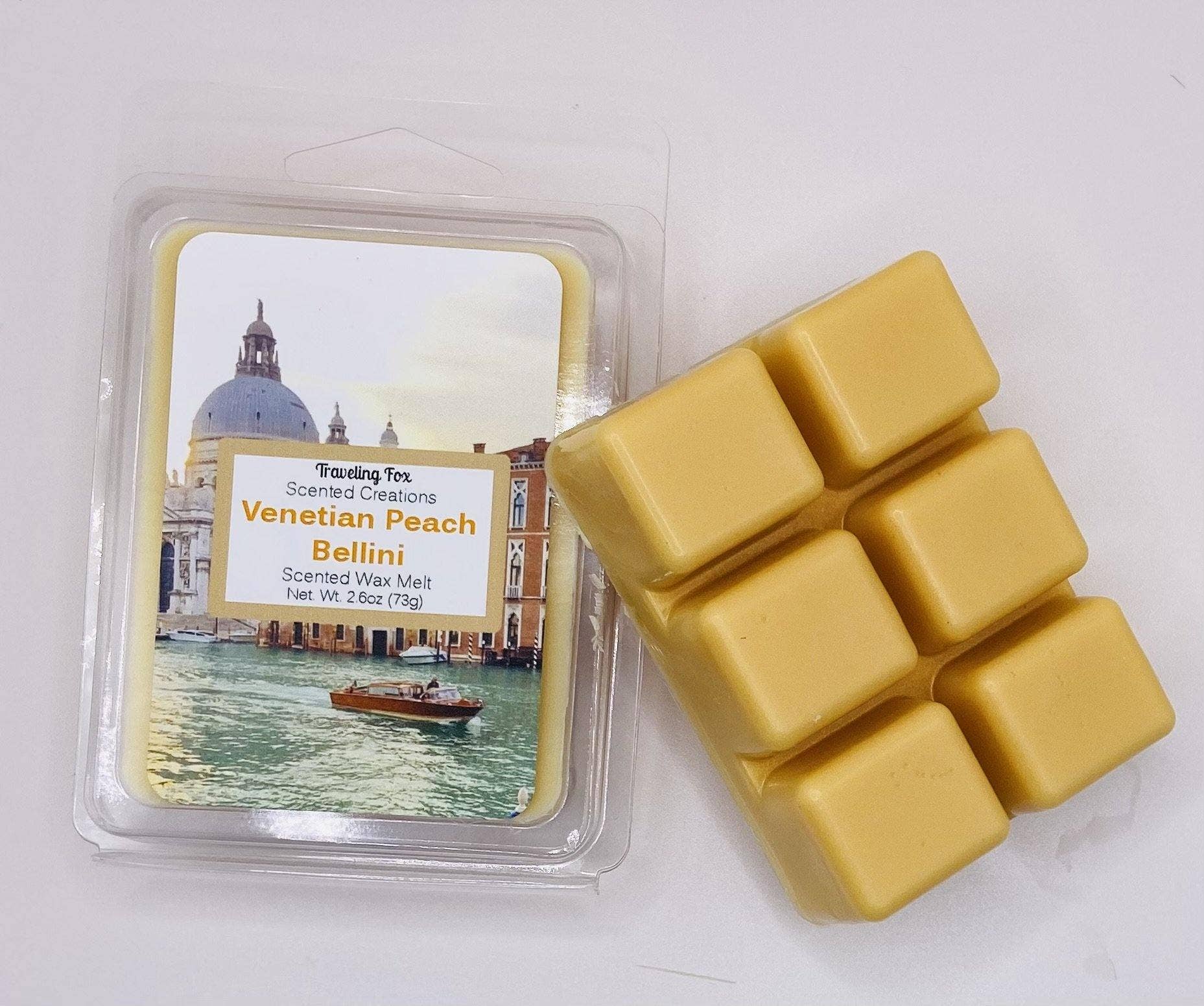 Traveling Fox Scented Creations - Wholesale Wax Melt - Venetian Peach Bellini Melts1