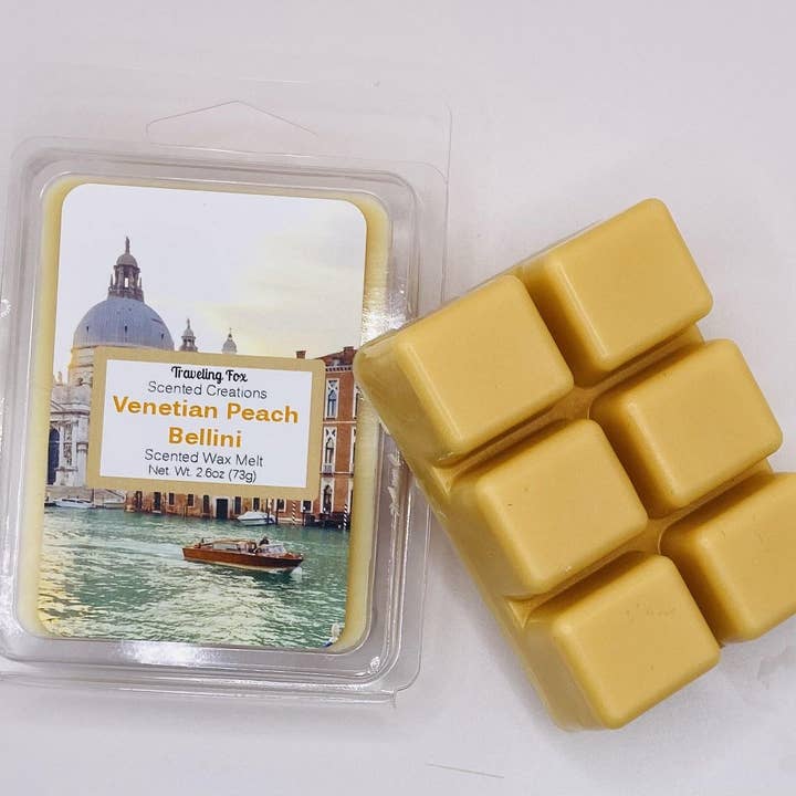 Traveling Fox Scented Creations - Wholesale Wax Melt - Venetian Peach Bellini Melts1