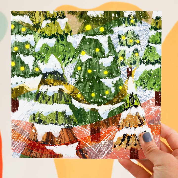 Árboles de Navidad ilustr para venta al por mayor de Esther Nariyoshi Illustrations