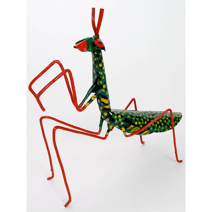 Mbare Home + Gift - Wholesale Decorative figurine - Large Tin Praying Mantis