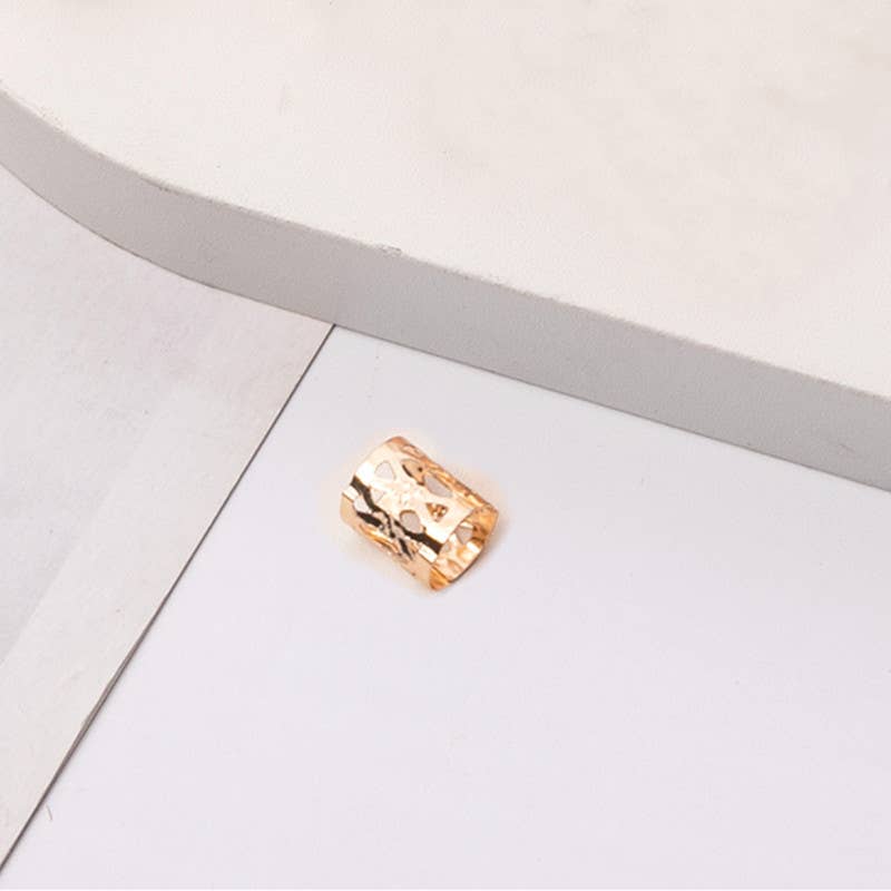 Lily Clothing - Wholesale Hair Accessories Set - Women's - Dreadlocks accessories Hollow iron ring ornaments0