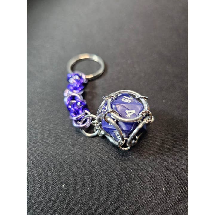 Heartsanstuff - Wholesale Keychain - Unisex - Trapped D20 Keychain Byzantine1