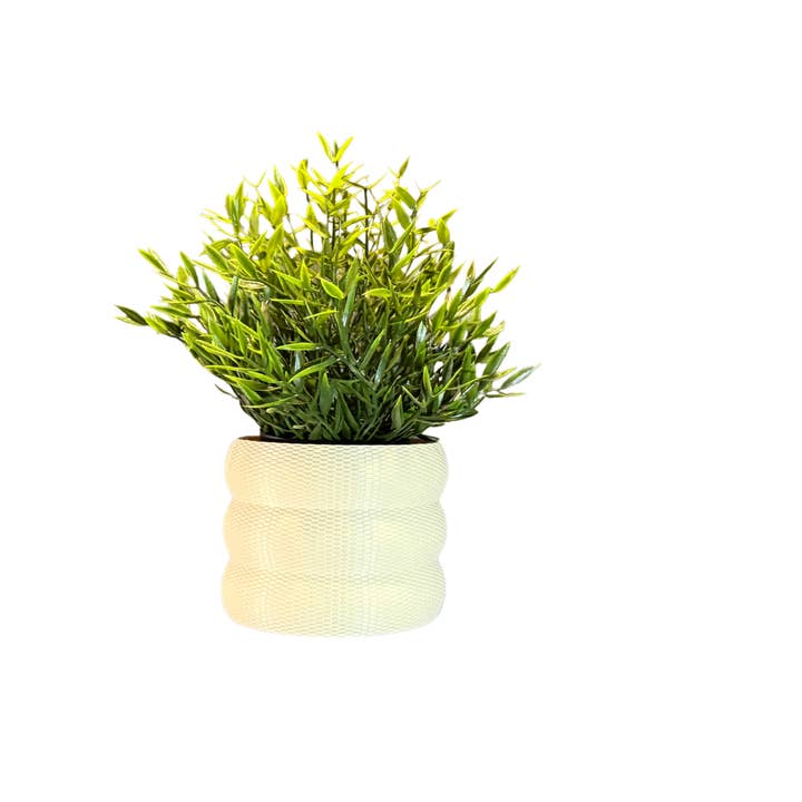<3 Studio - Wholesale Plant Pot - Bubbly Lines Planter – Textured 3D Printed Eco Pot4