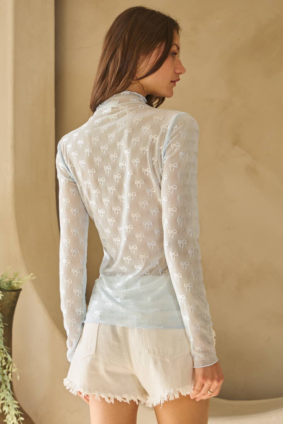 Oddi - Vendita all'ingrosso Top in maglia - Donna - Top Dolcevita in Rete Trasparente10