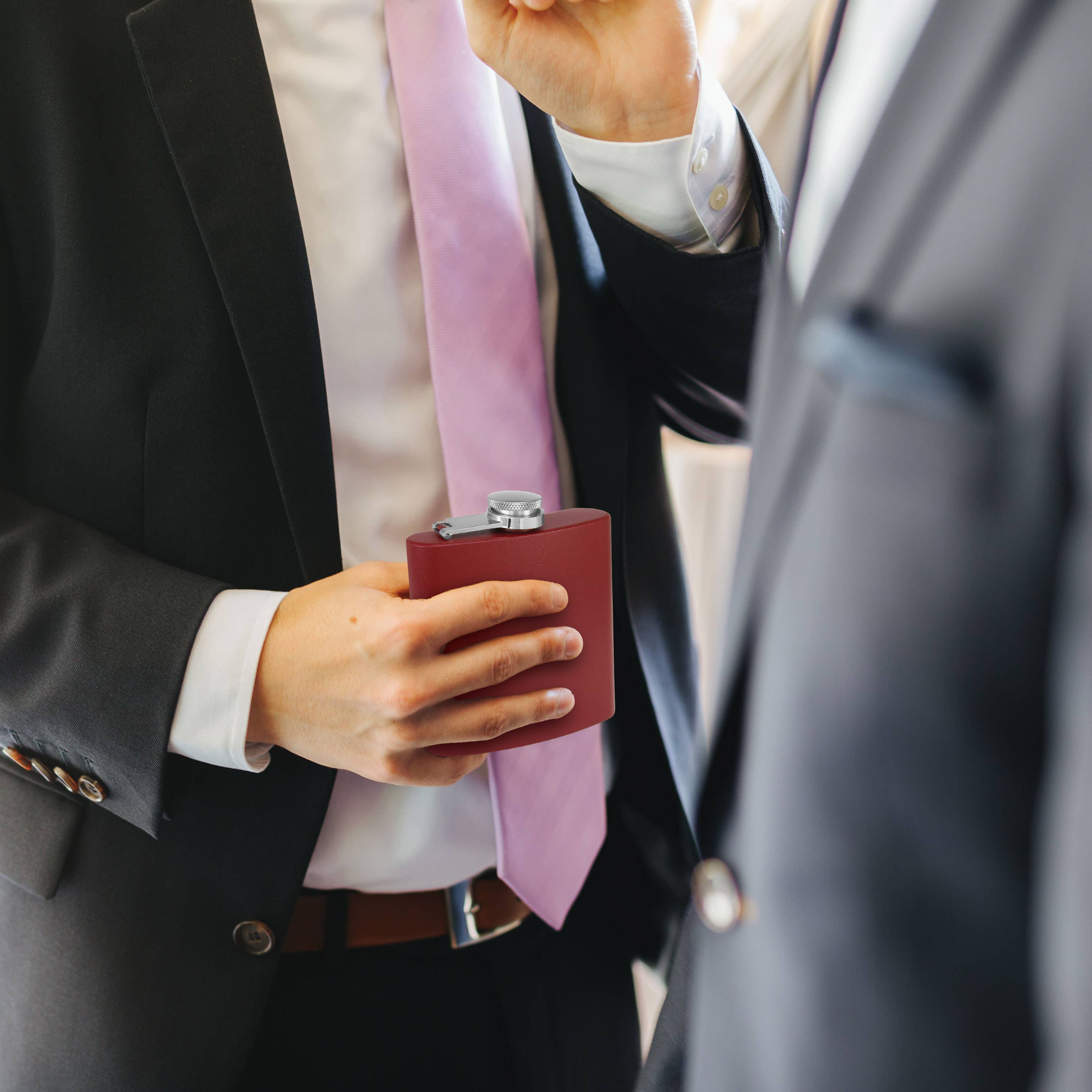 Clear Water Home Goods - Vente Flasque - Flacon à hanche en acier inoxydable de 6 oz avec entonnoir | Flacon revêtu de poudre51