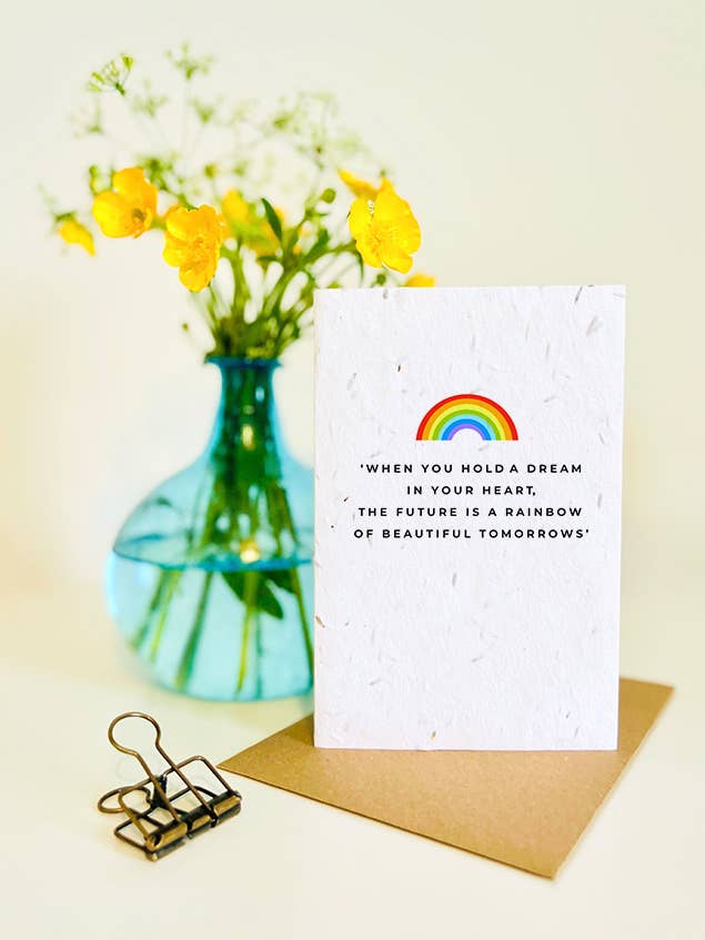 Plantable Greeting Card - When You Hold A Dream..... for wholesale by Latitude 50 Living