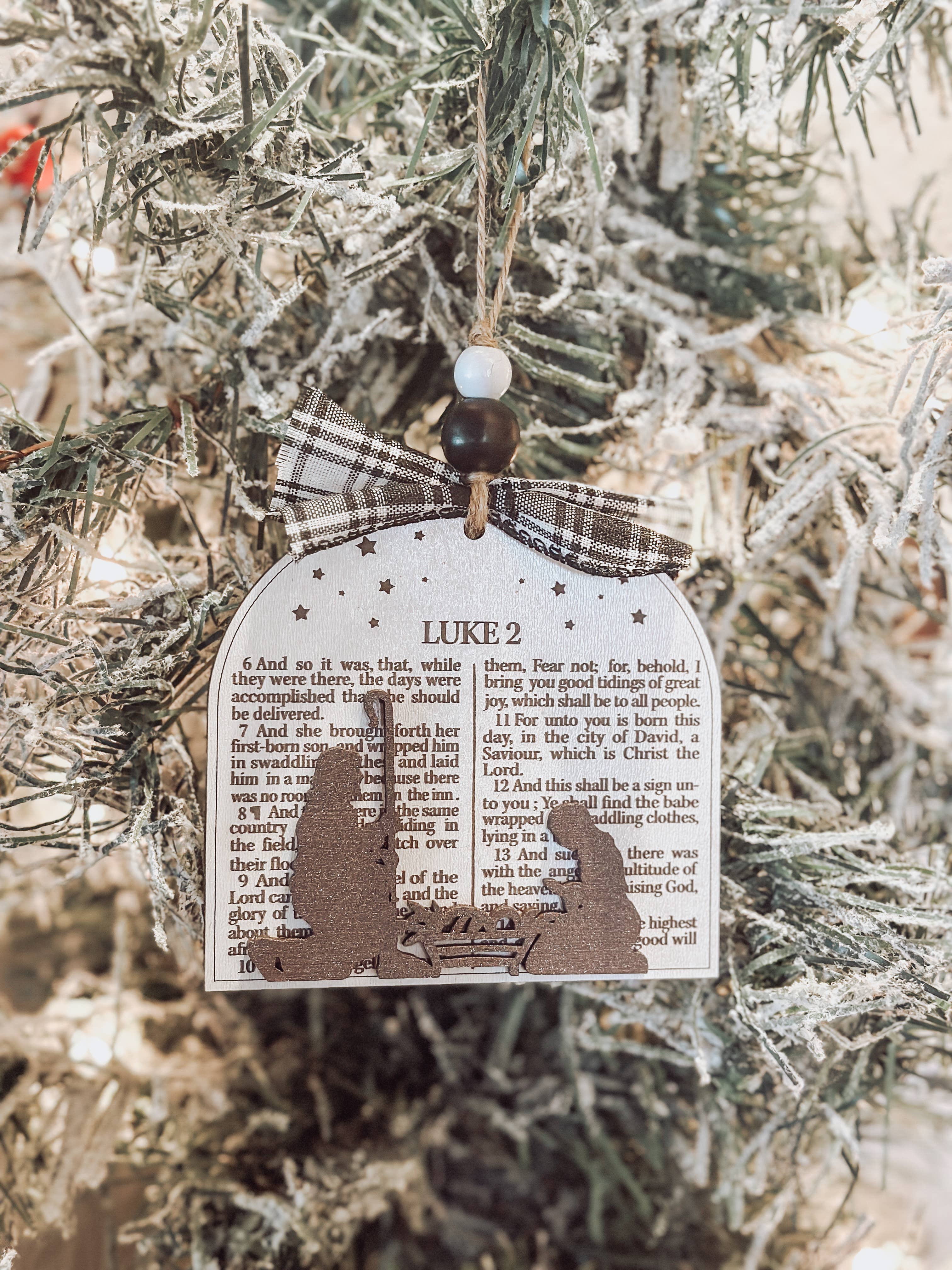 Two By Two Supply Co. - Wholesale Ornament - Luke 2 Bible verse ornament2