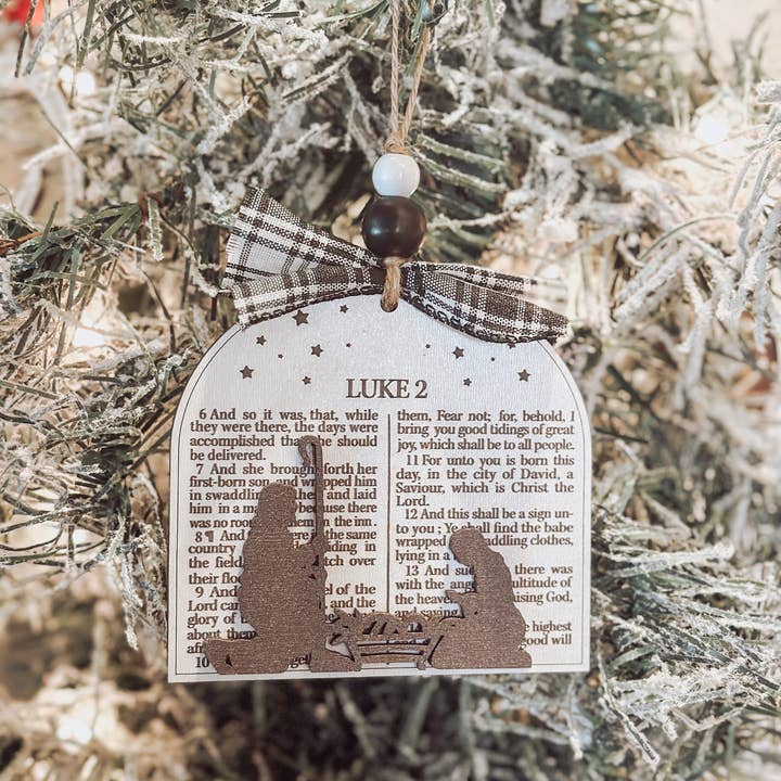 Two By Two Supply Co. - Wholesale Ornament - Luke 2 Bible verse ornament2