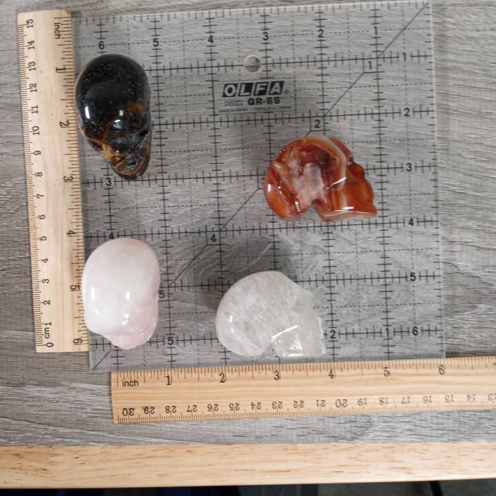 Keystone Crystals - Wholesale Spiritual stone/crystal - Assorted Gemstone Skull Figurines – Crystal Carvings in Bulk12