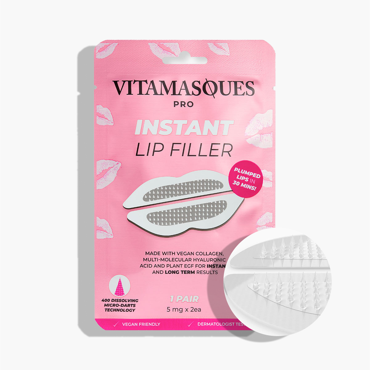 Vitamasques US - Wholesale Lip Treatment/Mask - Instant Lip Filler Micro-Dart Patch 👄1