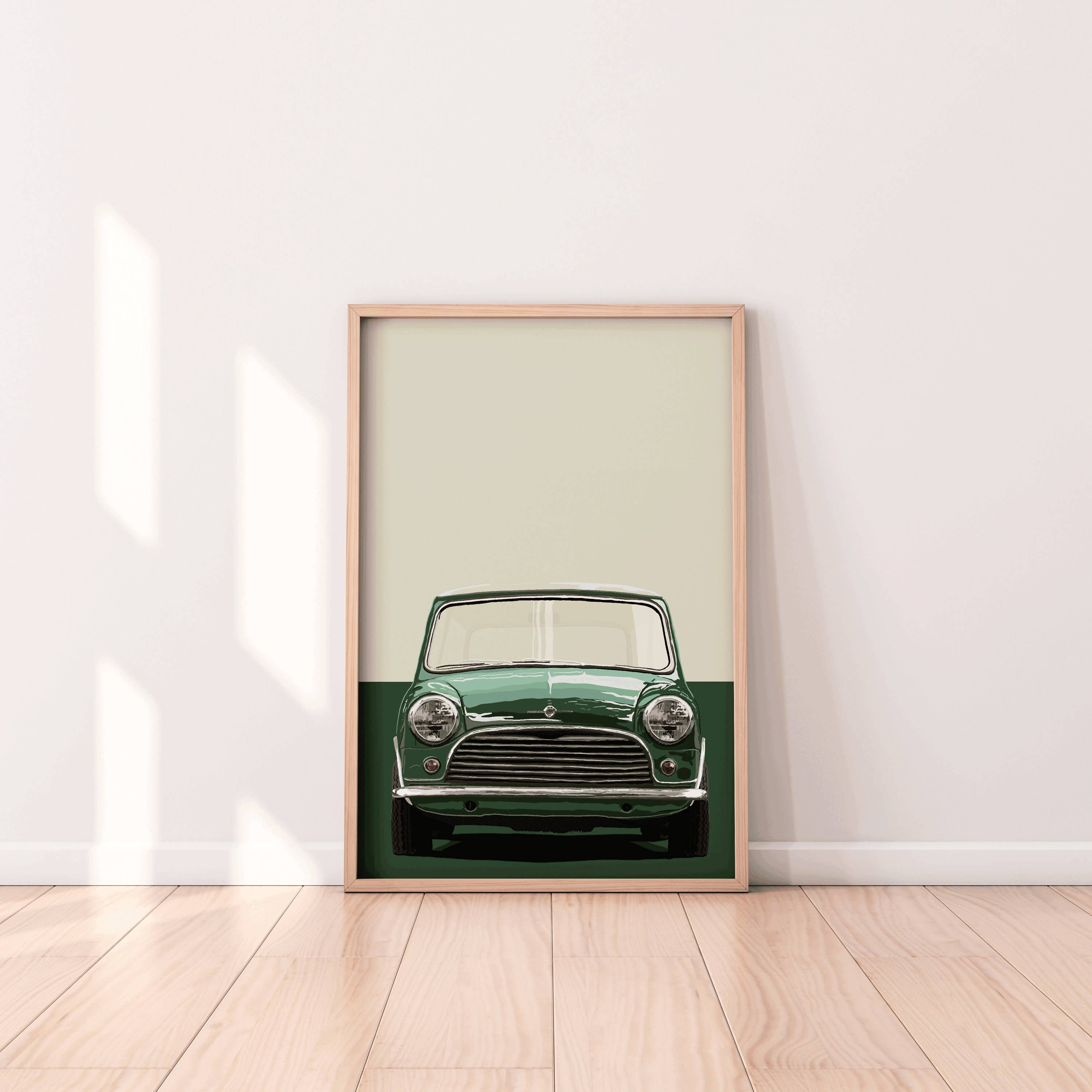 Illustrator maker – wholesale Art print – Mini Cooper S Art - Classic Mk1 Austin Mini Cooper S2