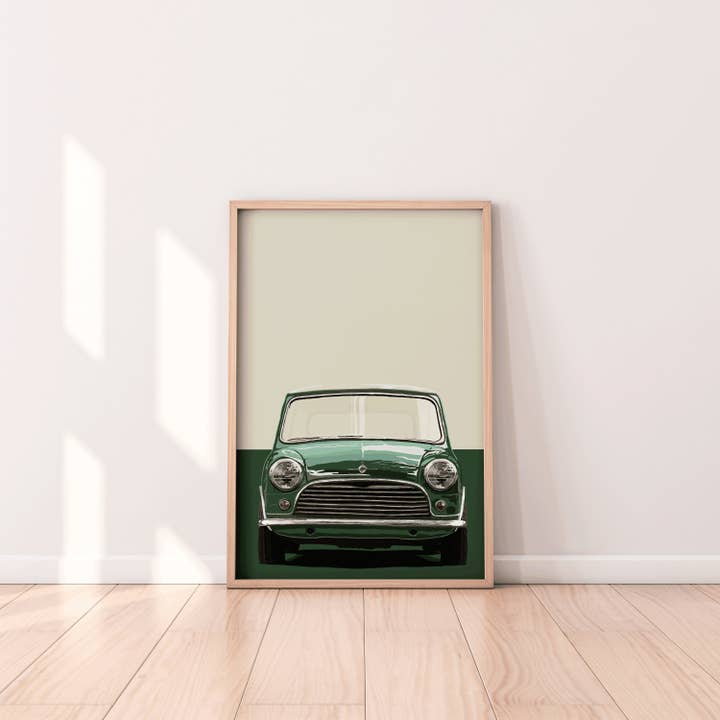 Illustrator maker – wholesale Art print – Mini Cooper S Art - Classic Mk1 Austin Mini Cooper S2