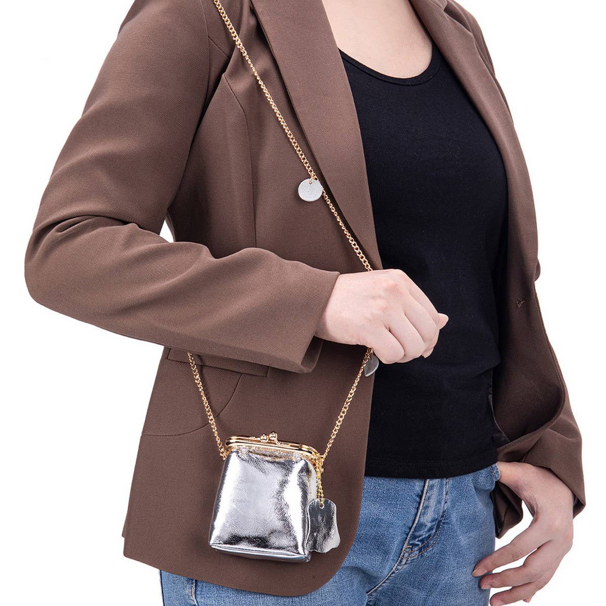 ACCITY - Wholesale Crossbody Bag - Women's - Mini Leather Chain Bag – Cute Multi-Use Pouch_CUAB003903