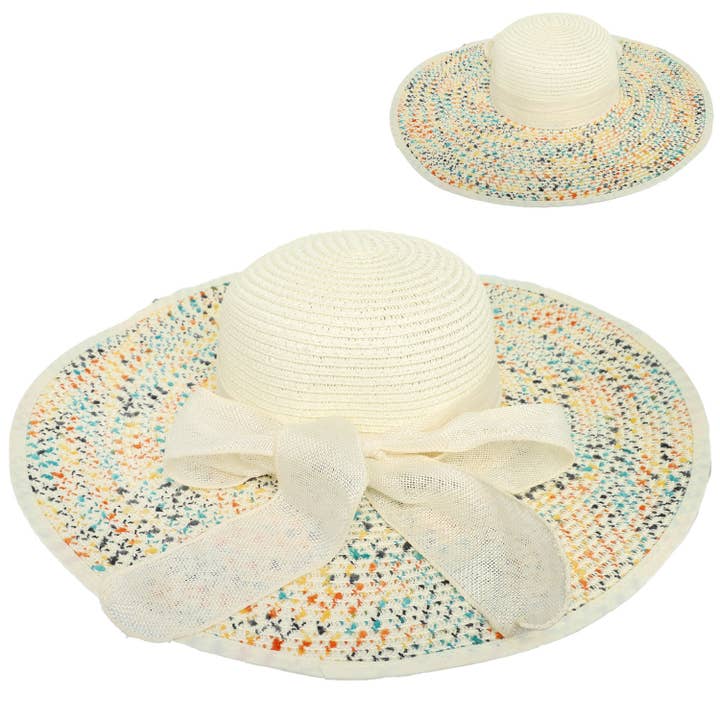 SP Sophia Collection - Wholesale Straw Hat - Women's - Floppy Oversized Wide Brim Straw Woven Sun Hat