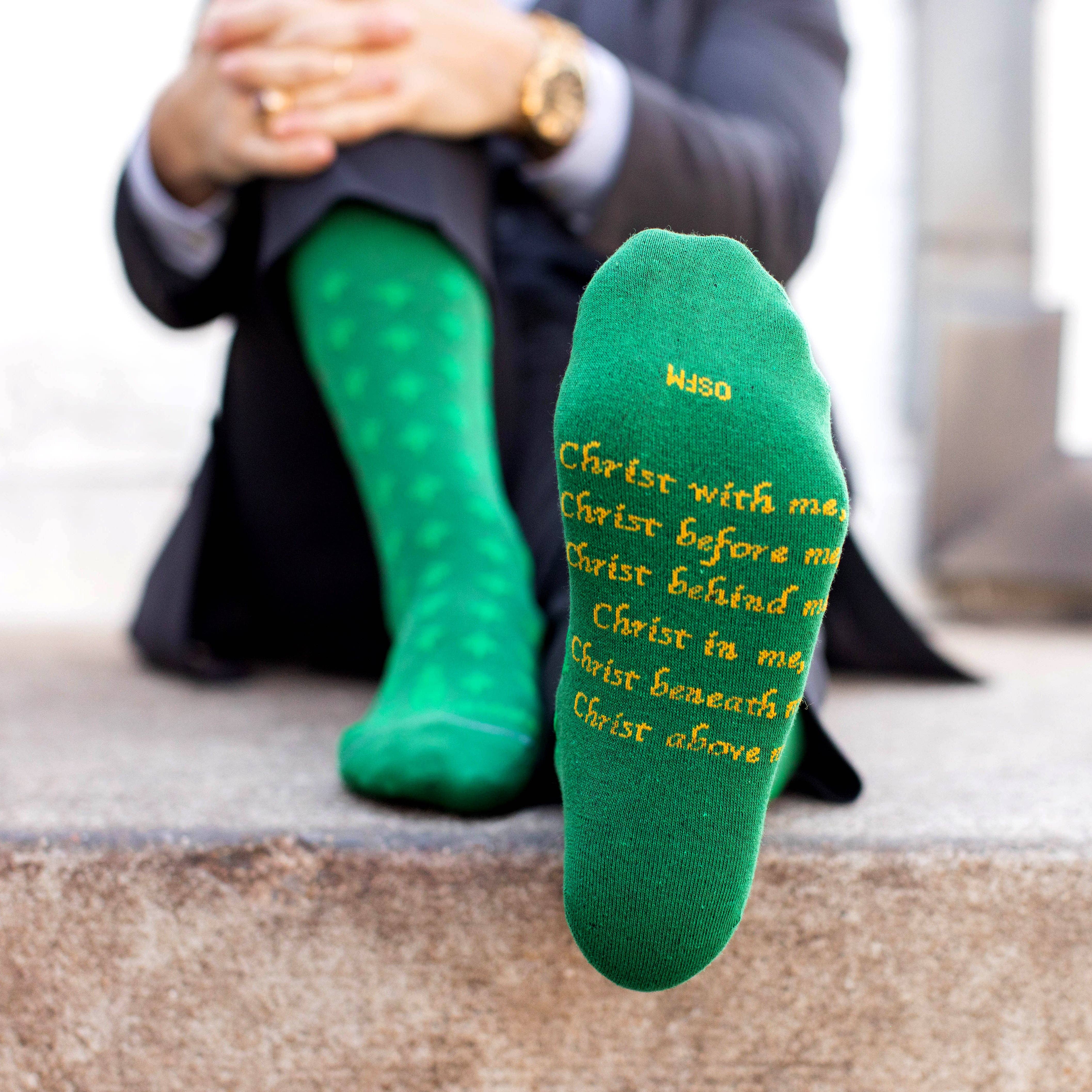 Sock Religious – Meias - Unissexo por atacado – St. Patrick - Meias para Adultos com Cruz Alta3