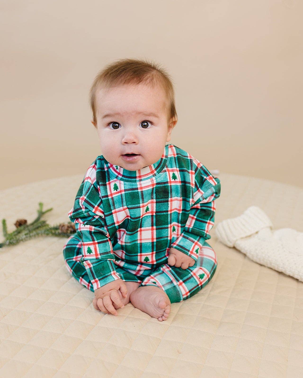 Lucky Panda Kids - Wholesale Top & Pant Set - Baby - Jogger Set | Winter Plaid12