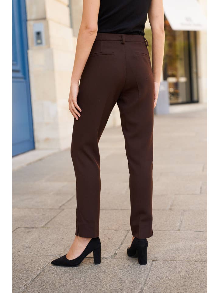 Attentif Paris - Vendita all'ingrosso Pantalone - Donna - Pantaloni a sigaretta in tessuto spesso invernale25