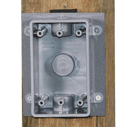 ROUND POLE ADAPTER for single duplex boxes for wholesale by Prudent Products Inc