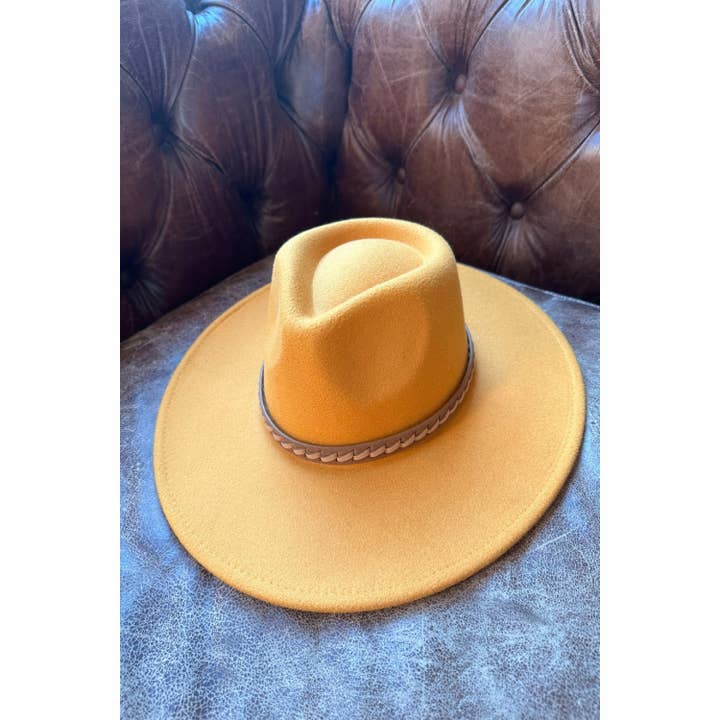 Bella Betty – wholesale Fedora – Women’s – Wide Brim Vegan Felt Rancher Hat with Braid Leather17