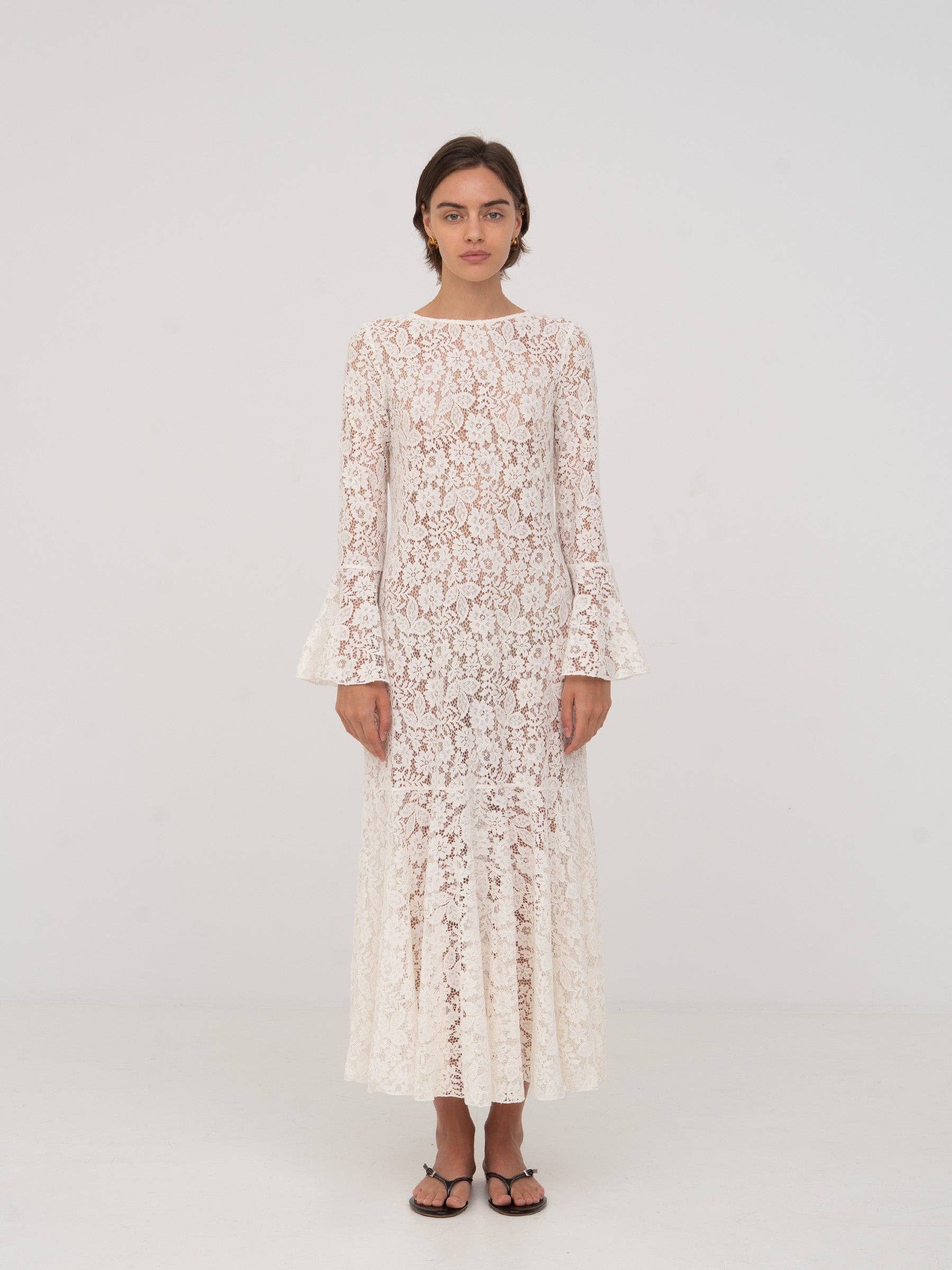 CARMEN SAYS - Wholesale Dress - Women's - Jester White Lace Dress2