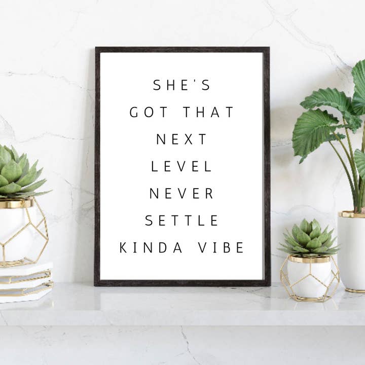 Female Motivational Wall Print, Quote Art Print, Wall Print for wholesale by PRINTD image