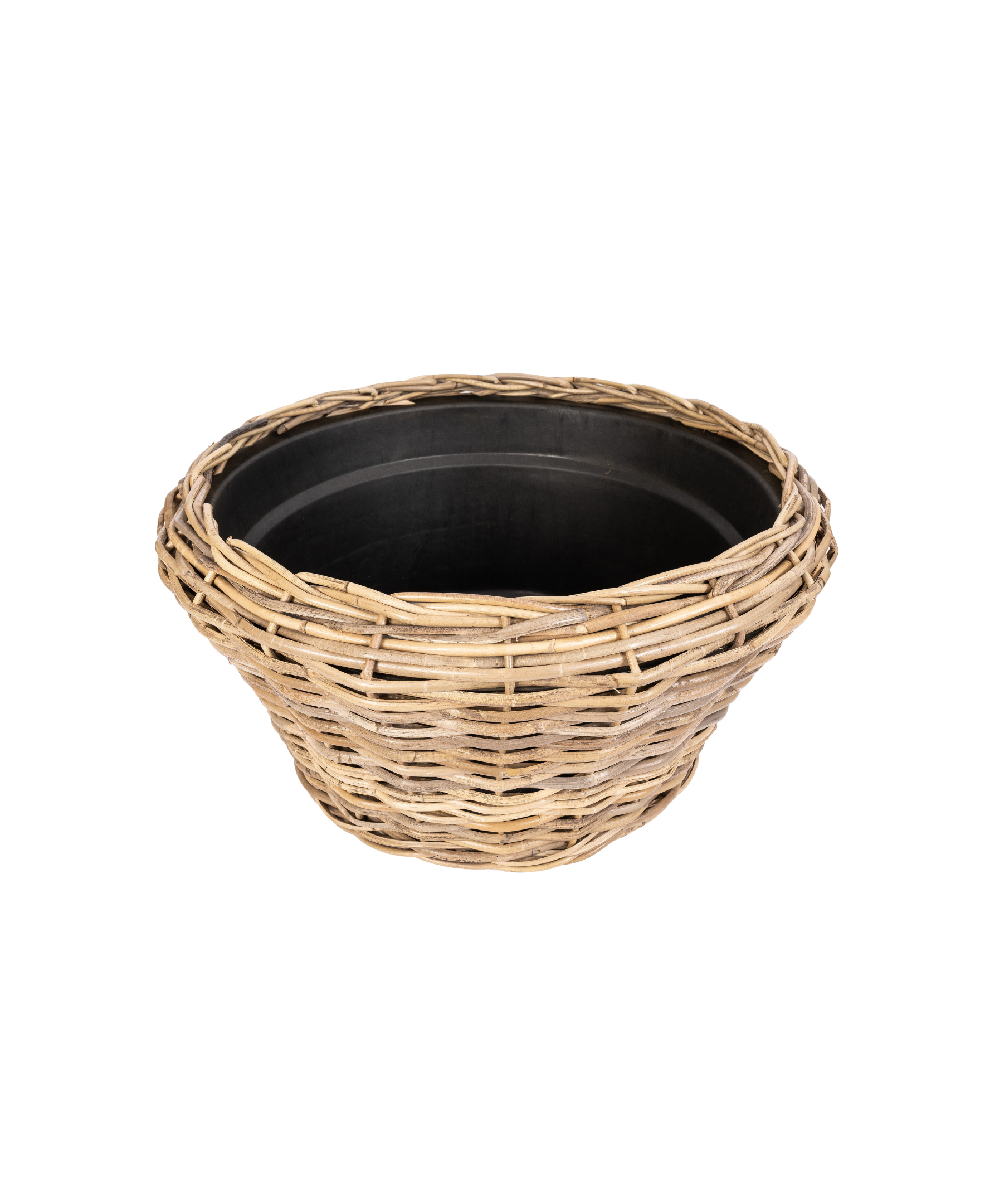 Artifacts Trading Company - Wholesale Plant Pot - Round Cone Rattan Planter with Liner - 22" 2