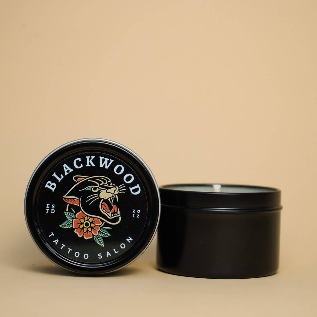 gold + ivy - Vendita all'ingrosso Candele da viaggio - candele di soia in latta dorata con etichetta personalizzata - 3,5 oz.2