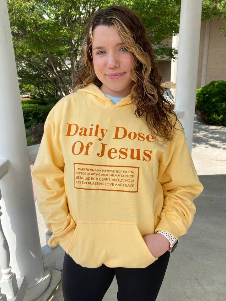 Daily Dose of Jesus Kapuzenpullover für den Großhandel von An Aesthetic Dose of Jesus