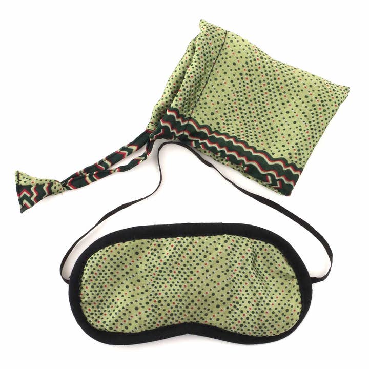 Siesta – wholesale Sleep/eye mask – Recycled Sari Eye Mask4