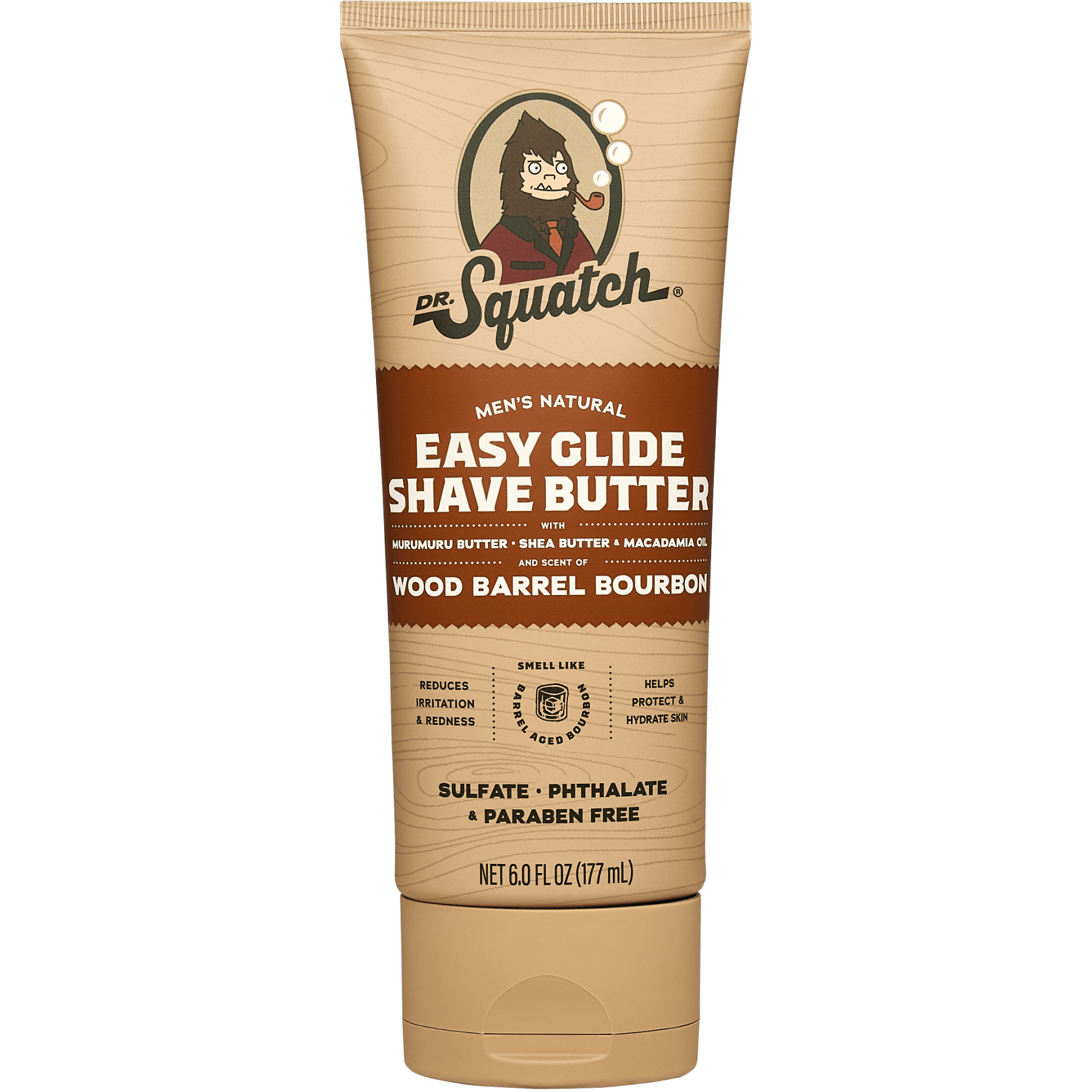 Dr. Squatch - Wholesale Shaving Cream - Men's - Easy Glide Shave Butter Wood Barrel Bourbon - 6 Units0
