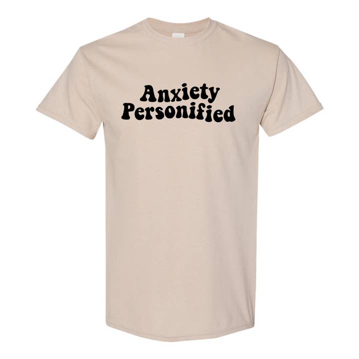 Camiseta Ansiety Personified por atacado de Rockin R Apparel