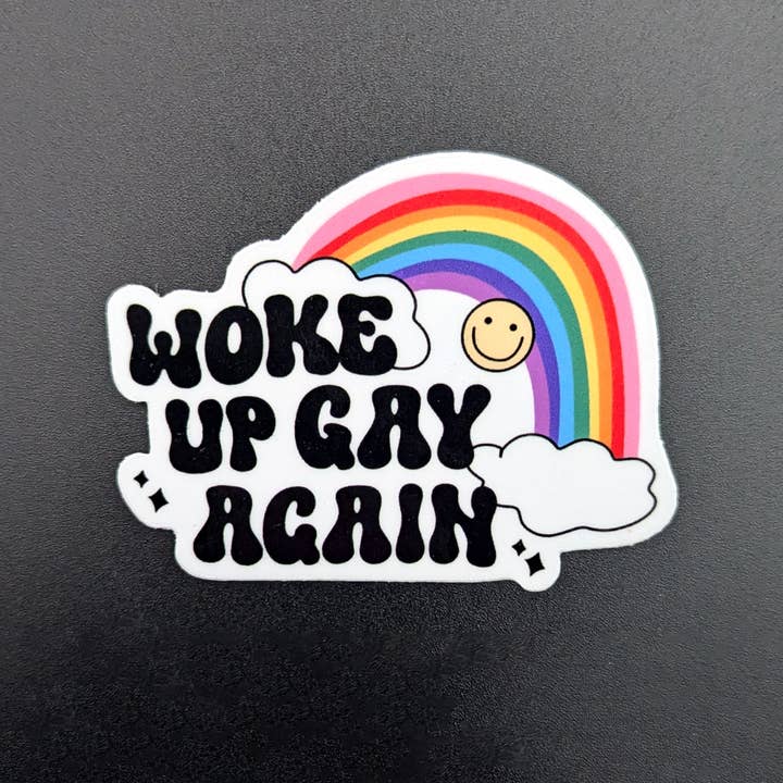 All That Raaz – wholesale Klistermärke – Woke Up Gay Again klistermärke