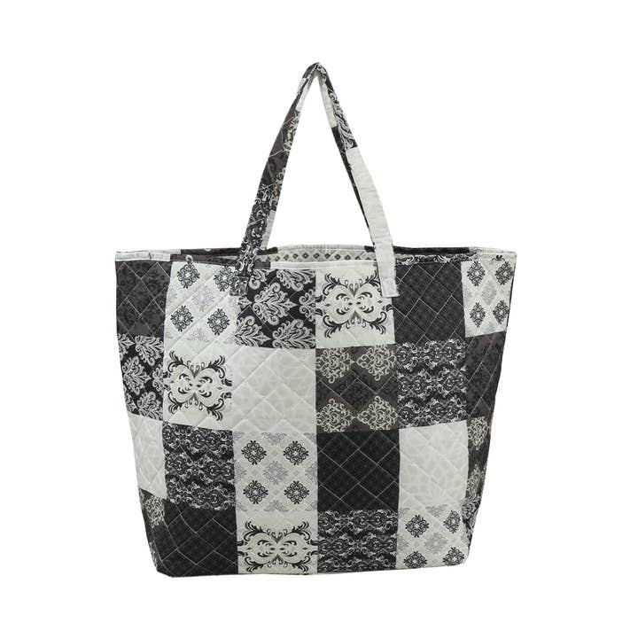 "Arabesque" Designer Quilted Tote Bag for wholesale by Duke Imports