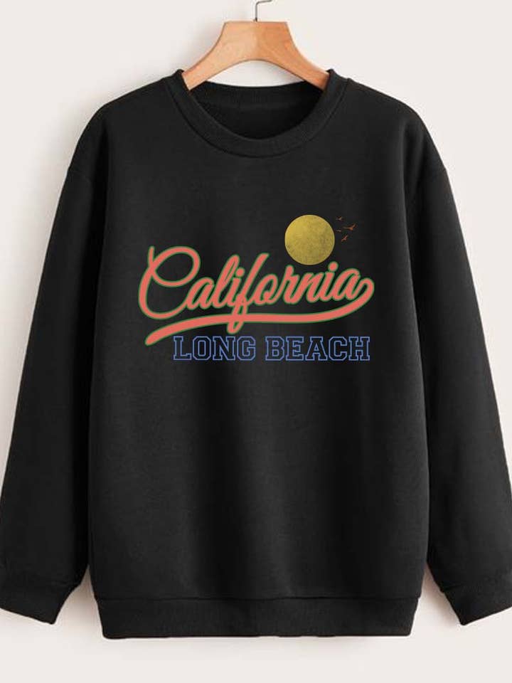 M7827(1)-SW LONG BEACH graphic sweatshirts for wholesale by HARANG