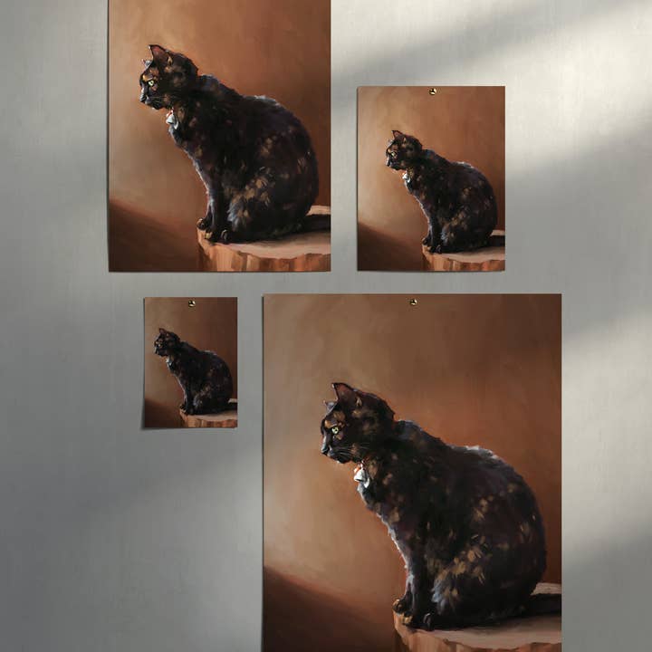 The Ugly Cat Studio - Vente Affiche d'art - Impression d'art de chat écaille de tortue26