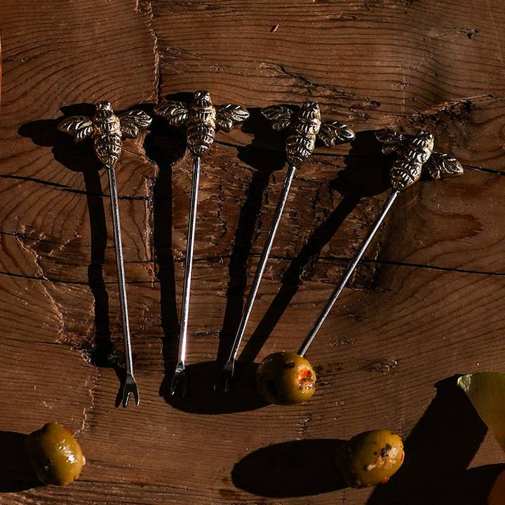 4 Olive Picks - Bee for wholesale by Selbrae House Ltd